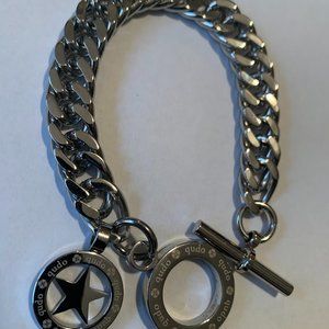Qudo Jewelry Stainless Steel Bracelet w/Star Penda